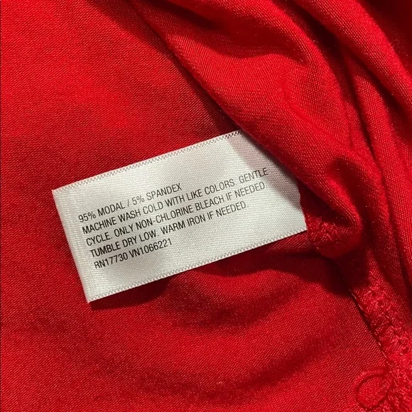 Auden Red Cloud Knit Pajama Top Size XS Relaxed | NWT - Picture 5 of 5